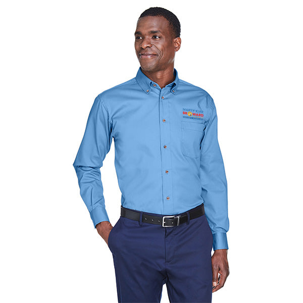 Marty Kiar Broward County Property Appraiser Men's Easy Blend™ Long-Sleeve Twill Shirt with Stain-Release (M500)
