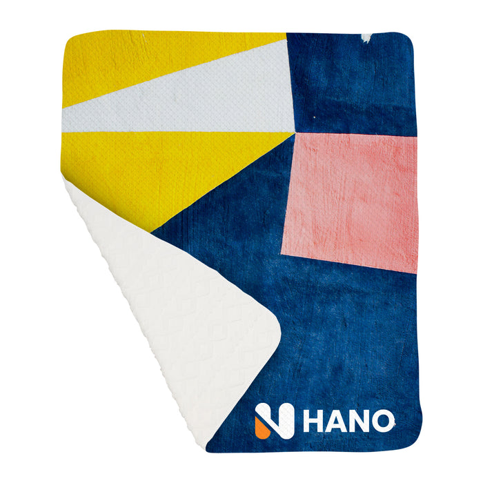 10214 - 50" X 60" Argyle Knit Sherpa Blanket