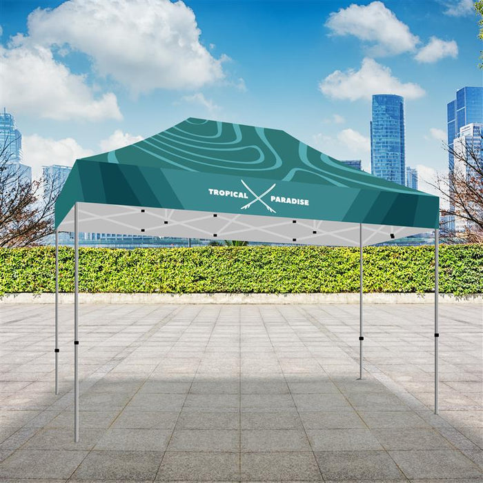 10x15 Premium Tent w/ Full Color Canopy