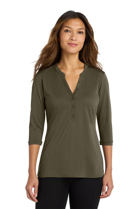 LK750 Port Authority ® Women's UV Choice Pique Henley