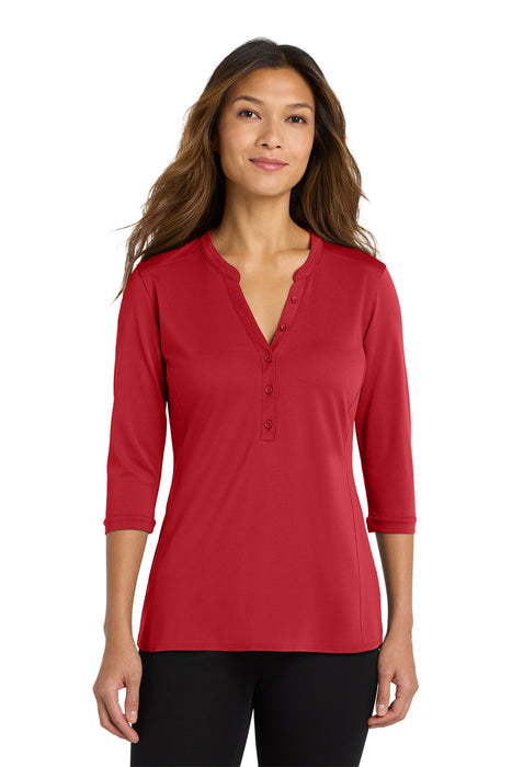 LK750 Port Authority ® Women's UV Choice Pique Henley