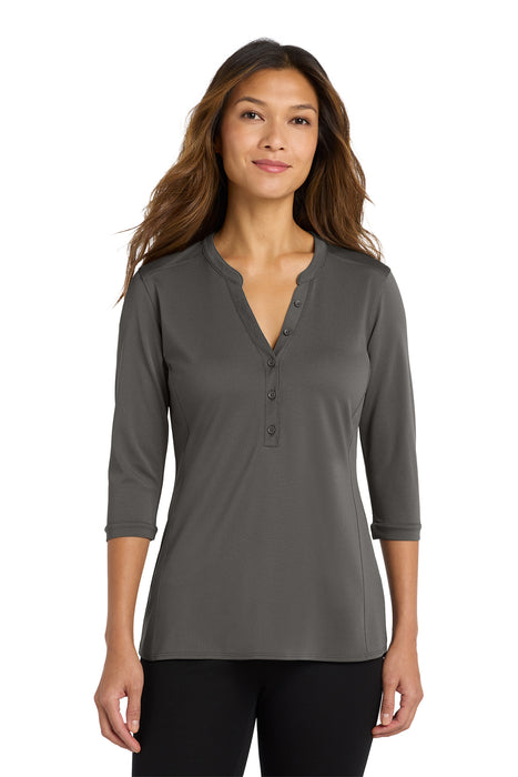 LK750 Port Authority ® Women's UV Choice Pique Henley