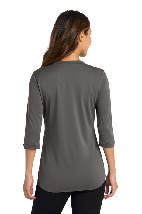 LK750 Port Authority ® Women's UV Choice Pique Henley