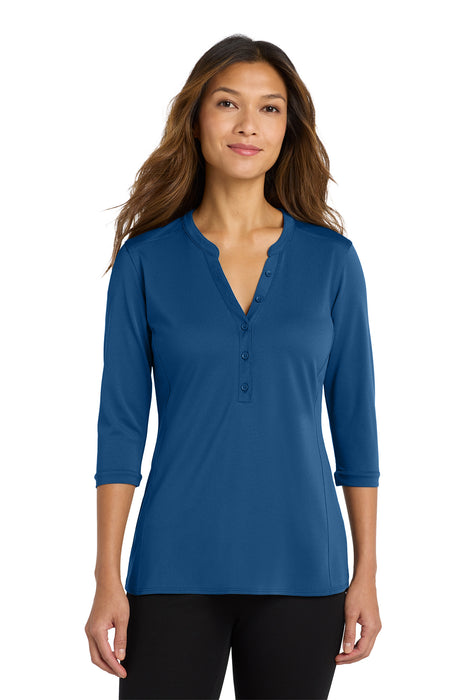 LK750 Port Authority ® Women's UV Choice Pique Henley