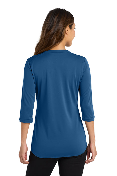 LK750 Port Authority ® Women's UV Choice Pique Henley
