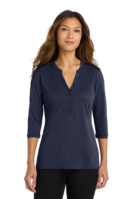 LK750 Port Authority ® Women's UV Choice Pique Henley