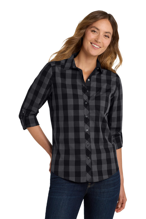 LW670 Port Authority® Women's Everyday Plaid Shirt