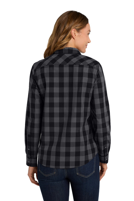 LW670 Port Authority® Women's Everyday Plaid Shirt