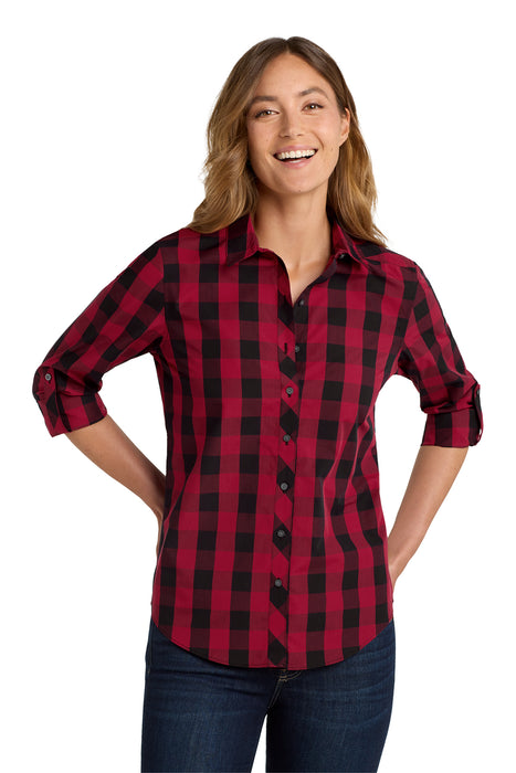 LW670 Port Authority® Women's Everyday Plaid Shirt