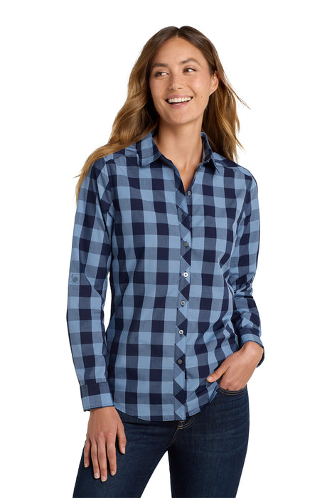 LW670 Port Authority® Women's Everyday Plaid Shirt