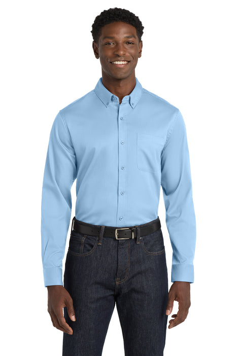 W808 Port Authority® Long Sleeve SuperPro React™ Twill Shirt