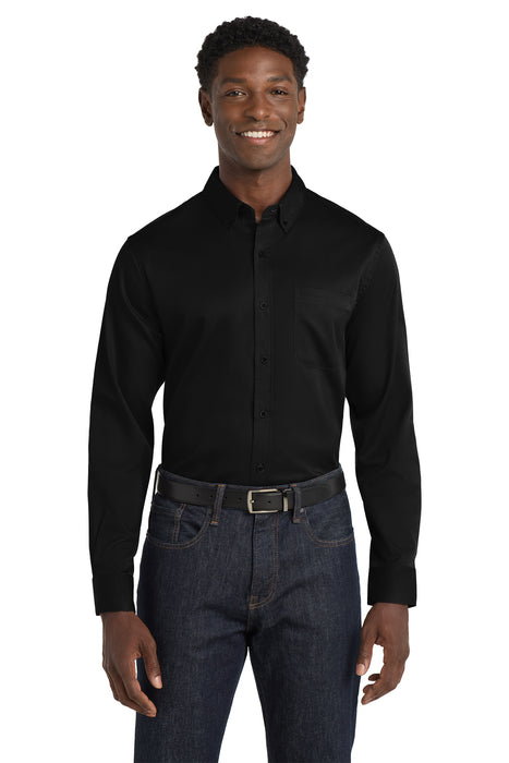 W808 Port Authority® Long Sleeve SuperPro React™ Twill Shirt