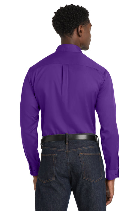 W808 Port Authority® Long Sleeve SuperPro React™ Twill Shirt