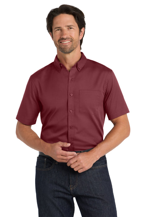 W809 Port Authority® Short Sleeve SuperPro React™Twill Shirt