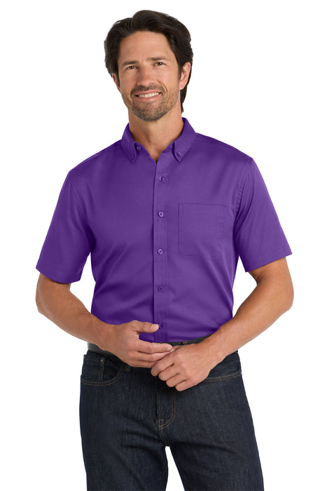 W809 Port Authority® Short Sleeve SuperPro React™Twill Shirt
