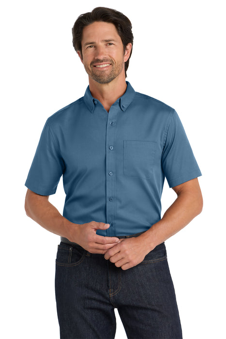 W809 Port Authority® Short Sleeve SuperPro React™Twill Shirt