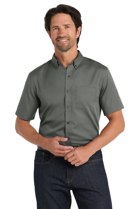 W809 Port Authority® Short Sleeve SuperPro React™Twill Shirt