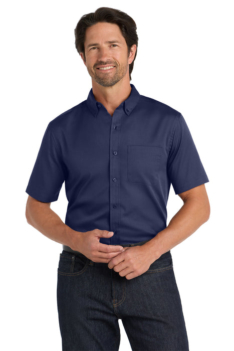 W809 Port Authority® Short Sleeve SuperPro React™Twill Shirt