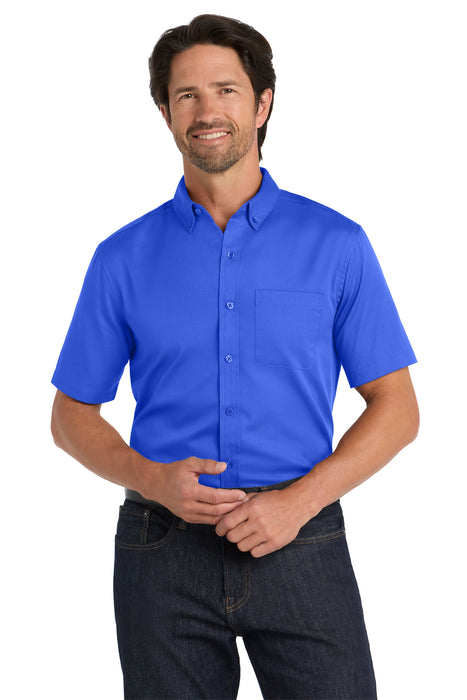 W809 Port Authority® Short Sleeve SuperPro React™Twill Shirt