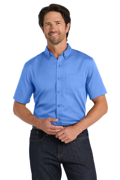 W809 Port Authority® Short Sleeve SuperPro React™Twill Shirt