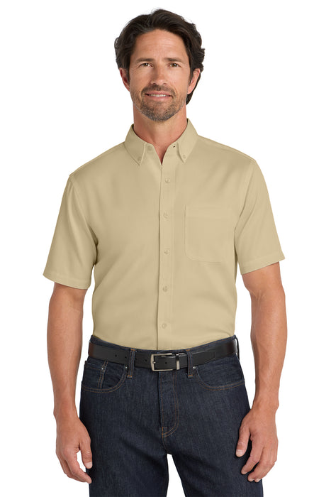 W809 Port Authority® Short Sleeve SuperPro React™Twill Shirt