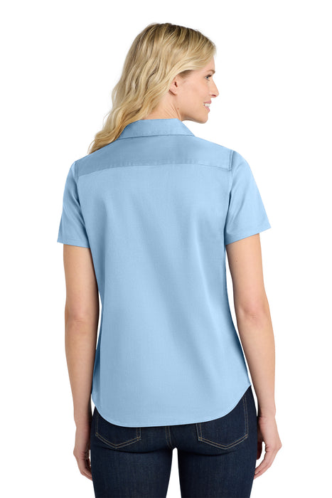 LW809 Port Authority® Women's Short Sleeve SuperPro React ™ Twill Shirt