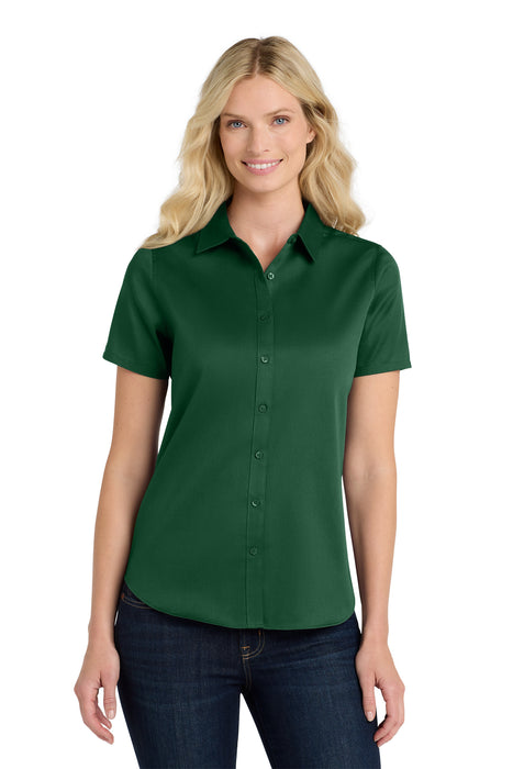 LW809 Port Authority® Women's Short Sleeve SuperPro React ™ Twill Shirt