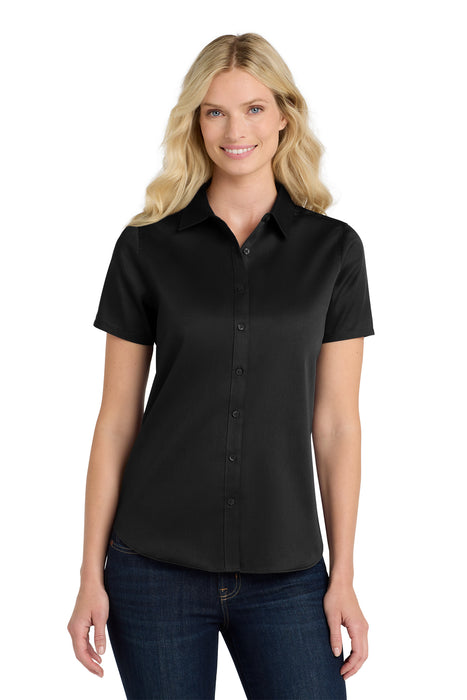 LW809 Port Authority® Women's Short Sleeve SuperPro React ™ Twill Shirt