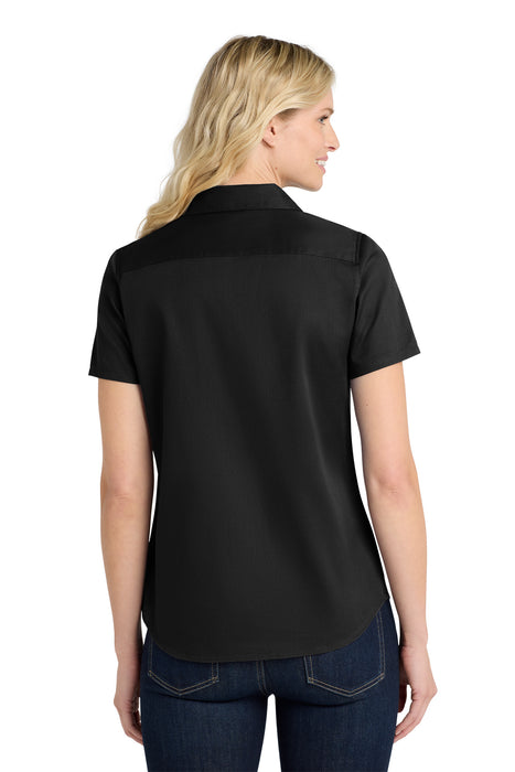 LW809 Port Authority® Women's Short Sleeve SuperPro React ™ Twill Shirt