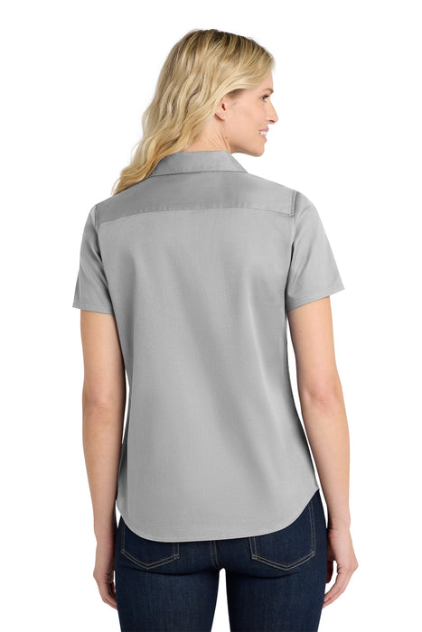 LW809 Port Authority® Women's Short Sleeve SuperPro React ™ Twill Shirt
