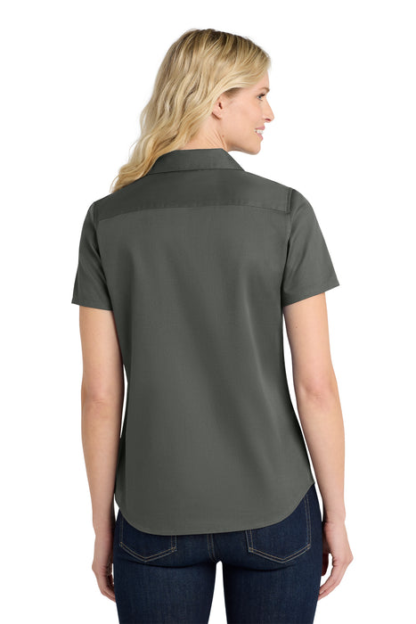 LW809 Port Authority® Women's Short Sleeve SuperPro React ™ Twill Shirt