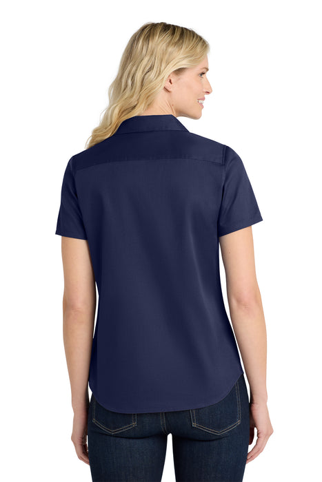 LW809 Port Authority® Women's Short Sleeve SuperPro React ™ Twill Shirt