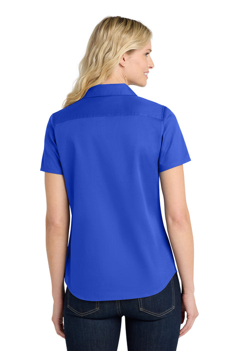 LW809 Port Authority® Women's Short Sleeve SuperPro React ™ Twill Shirt