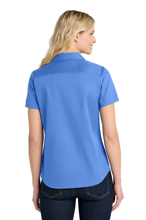 LW809 Port Authority® Women's Short Sleeve SuperPro React ™ Twill Shirt