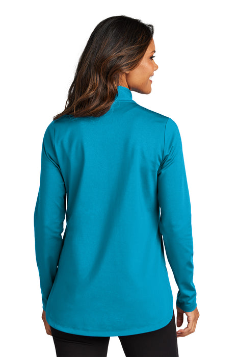 LK880 Port Authority® Women's C-FREE® Double Knit 1/4-Zip