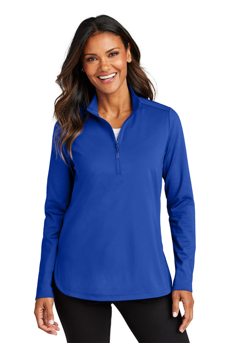 LK880 Port Authority® Women's C-FREE® Double Knit 1/4-Zip