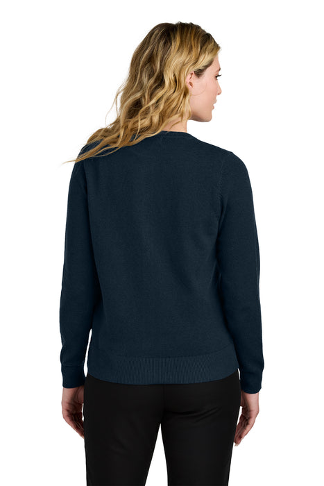 LSW2870 Port Authority® Women’s Easy Care Crewneck Cardigan Sweater