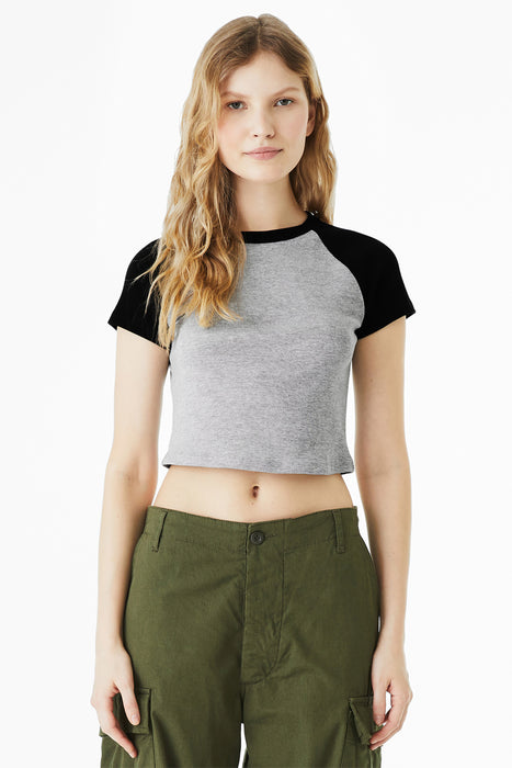 BC1201 Bella+Canvas® Women’s Micro Rib Raglan Baby Tee