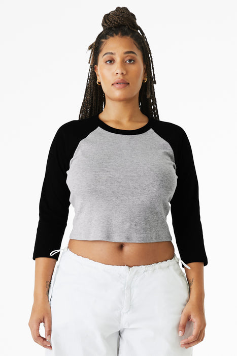 BC1200 Bella+Canvas® Women’s Micro Rib 3/4 Raglan Baby Tee