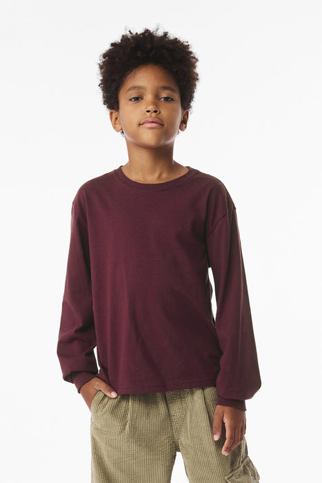 BC3511Y Bella+Canvas® Youth 6-Ounce Heavyweight Long Sleeve Tee