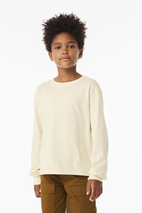 BC3511Y Bella+Canvas® Youth 6-Ounce Heavyweight Long Sleeve Tee