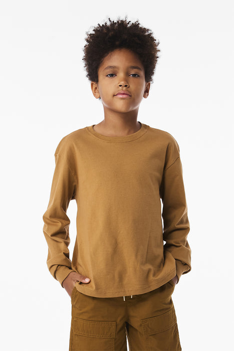 BC3511Y Bella+Canvas® Youth 6-Ounce Heavyweight Long Sleeve Tee