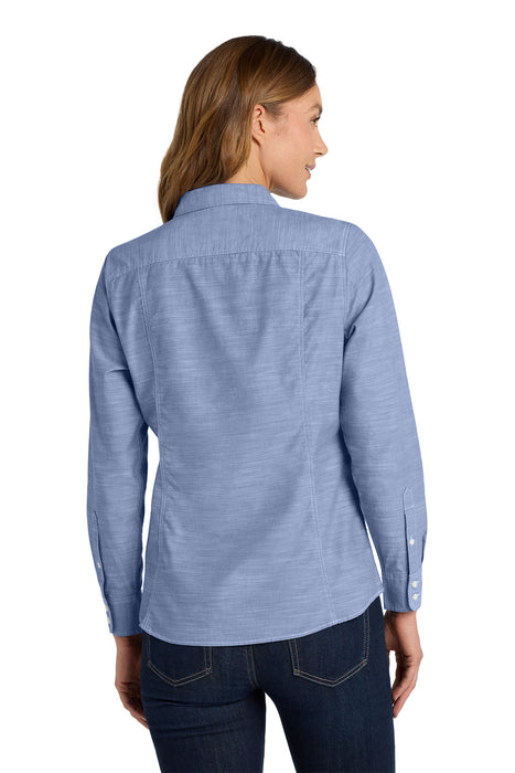 LW380 Port Authority® Women's Slub Chambray Shirt
