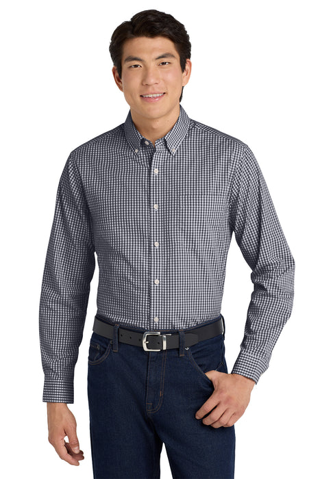 W644 Port Authority ® Broadcloth Gingham Easy Care Shirt