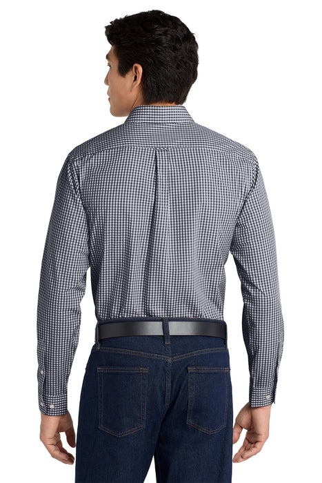 W644 Port Authority ® Broadcloth Gingham Easy Care Shirt