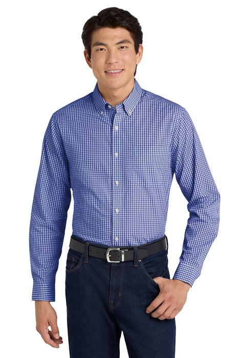 W644 Port Authority ® Broadcloth Gingham Easy Care Shirt