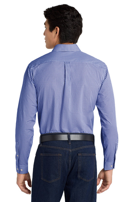 W644 Port Authority ® Broadcloth Gingham Easy Care Shirt