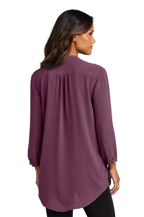 LW713 Port Authority® Women's 3/4-Sleeve Textured Crepe Tunic