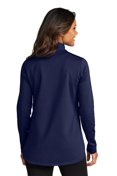 LK880 Port Authority® Women's C-FREE® Double Knit 1/4-Zip