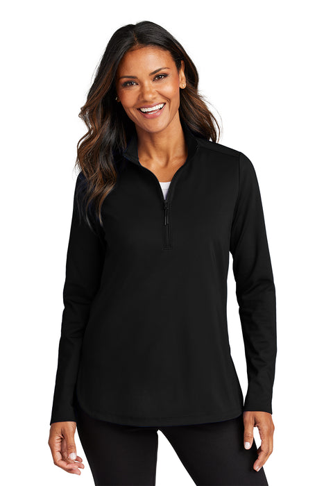 LK880 Port Authority® Women's C-FREE® Double Knit 1/4-Zip